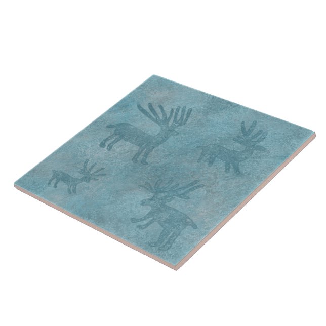 Southwest Winter Deer Tile (Side)