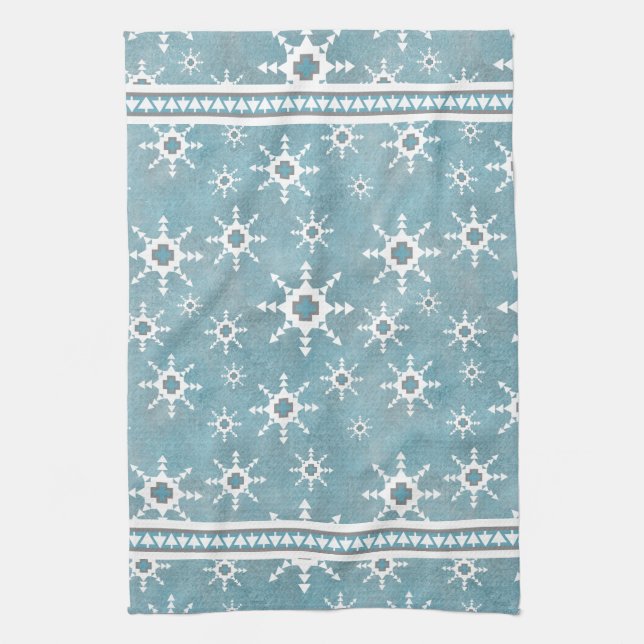 Southwest Winter Kitchen Towel (Vertical)