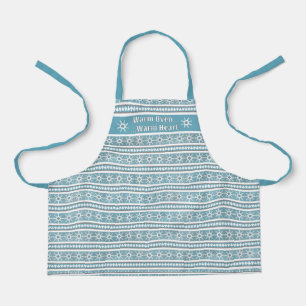 Southwest Winter Snowflake Pine Personalized Small Apron