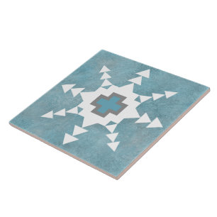 Southwest Winter Snowflake Tile