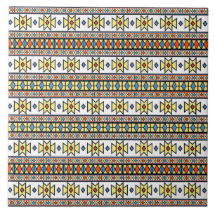 Southwest Yellow Butterflies Graphic Pattern Tile