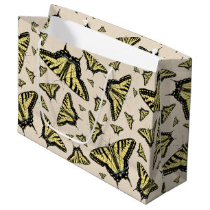 Southwest Yellow Swallowtail Butterflies All Over Large Gift Bag