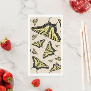 Southwest Yellow Swallowtail Butterflies All Over Napkin