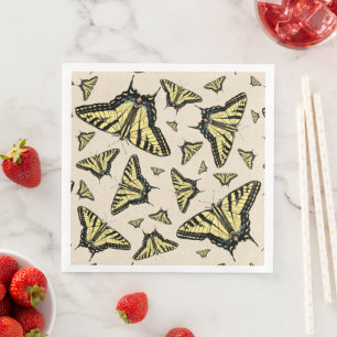 Southwest Yellow Swallowtail Butterflies All Over Napkin