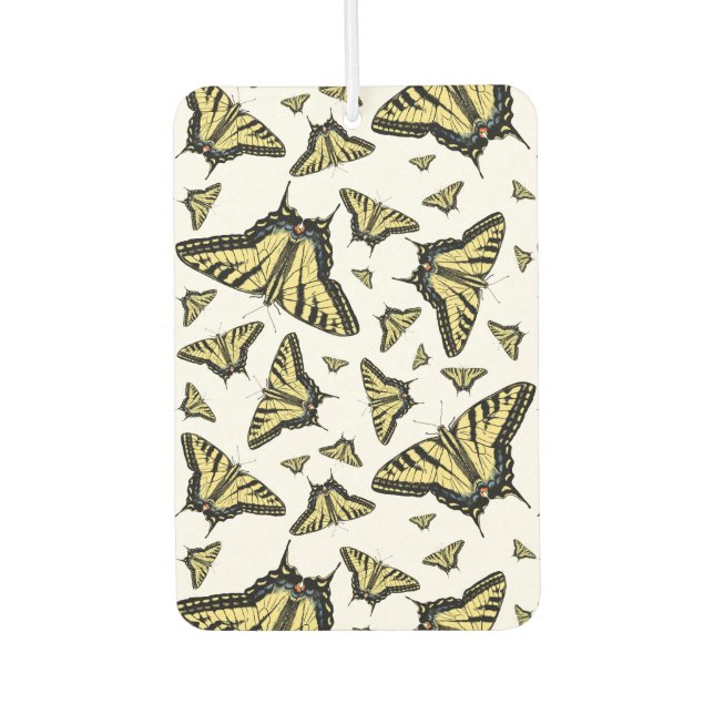 Southwest Yellow Swallowtail Butterflies Pattern Air Freshener (Front)