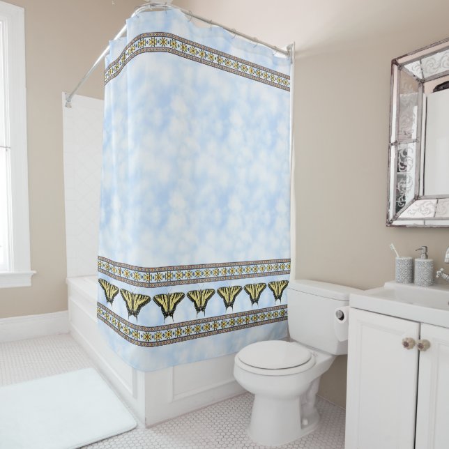 Southwest Yellow Swallowtail Butterfly Blue Sky (In Situ)