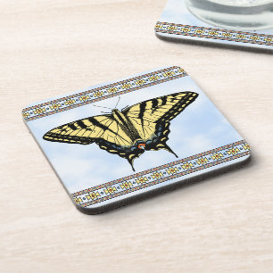 Southwest Yellow Swallowtail Butterfly Blue Sky Coaster