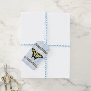 Southwest Yellow Swallowtail Butterfly Personalize Gift Tags