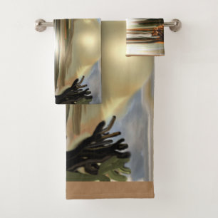 Southwestern Abstract Art Bath Towel Set
