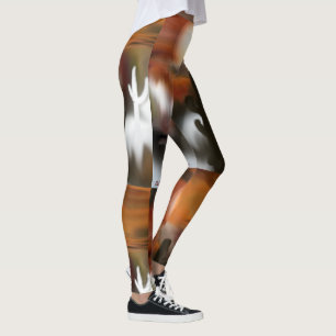 Southwestern Abstract Fire and Ice Leggings