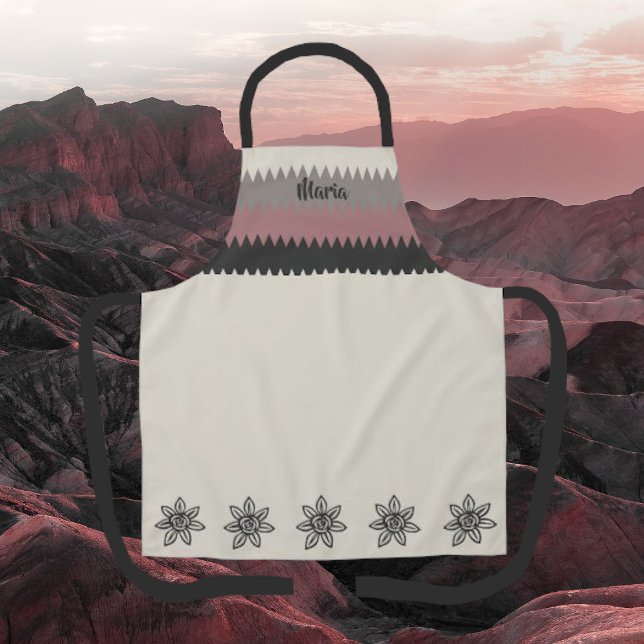 Southwestern Add Name Natural Earth Tones Apron (Creator Uploaded)