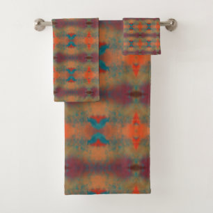 Southwestern Art Abstract Pattern  Bath Towel Set