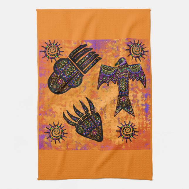 Southwestern Art Kitchen Towel (Vertical)
