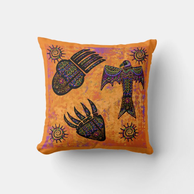 Southwestern Art Throw Pillow (Front)