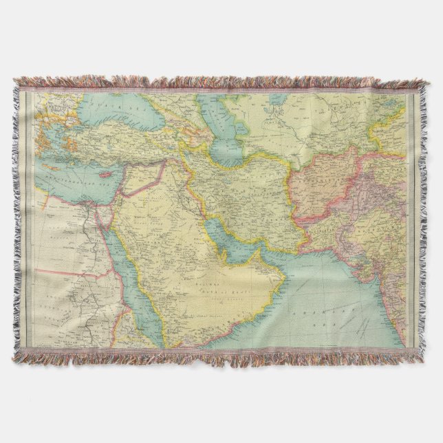 Southwestern Asia Throw Blanket (Front)