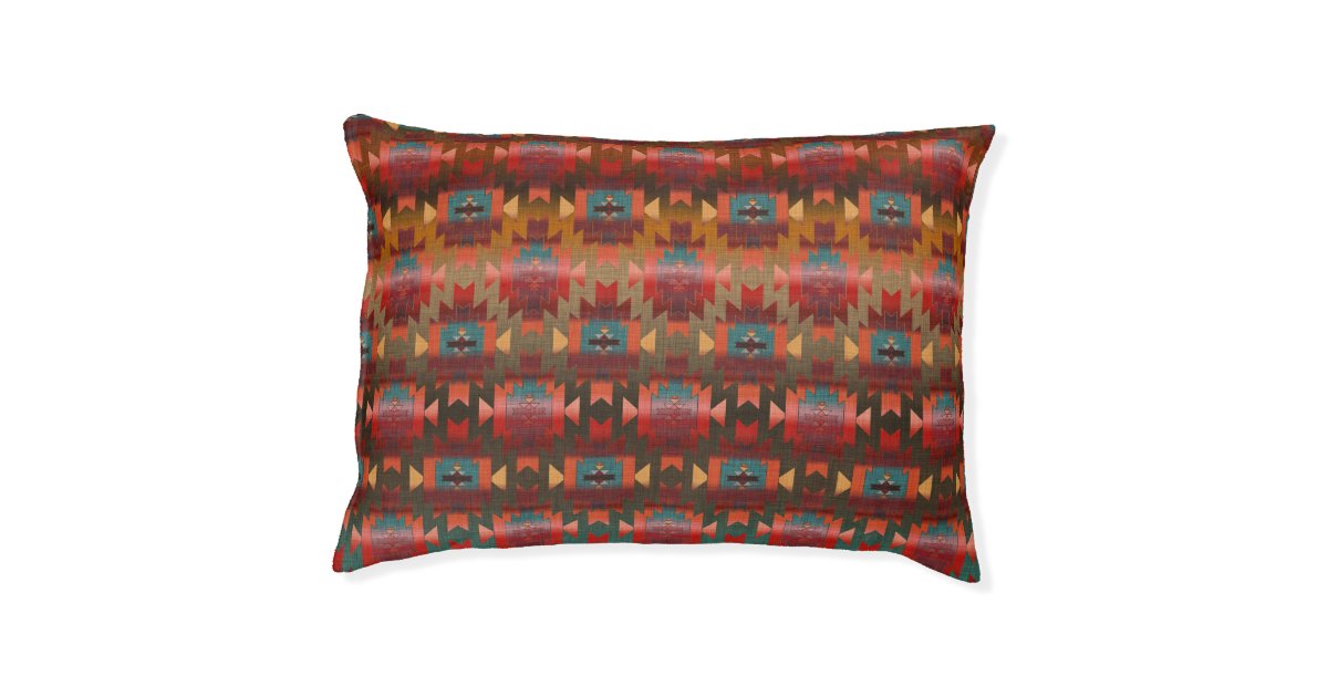Southwestern Aztec Pattern Beautiful Dog Bed Zazzle