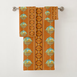 Southwestern bath towel set