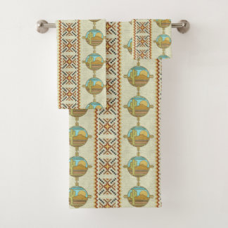 Southwestern bath towel set