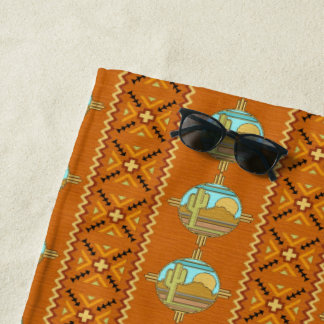 Southwestern beach towel