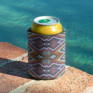 Southwestern Bead Art Can Cooler