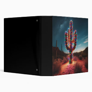 Southwestern Christmas desert cactus Binder
