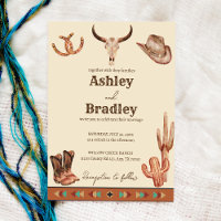Southwestern country ranch western cowgirl wedding