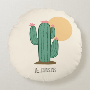 Southwestern Decor Cactuss Throw Pillow
