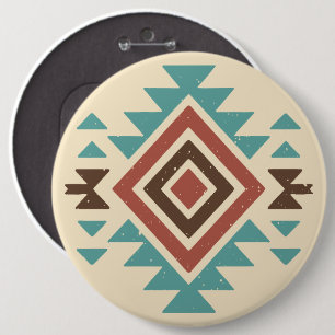 Southwestern Desert 6 Inch Round Button