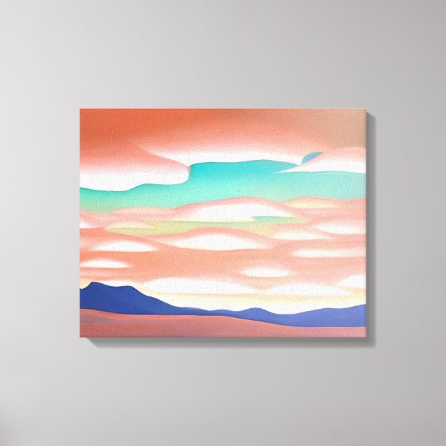 Southwestern Desert and Sky Minimalist Art  Canvas Print (Front)