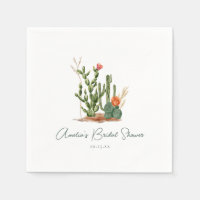 Southwestern Desert Cactus Bridal Shower Custom