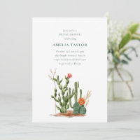 Southwestern Desert Cactus Bridal Shower
