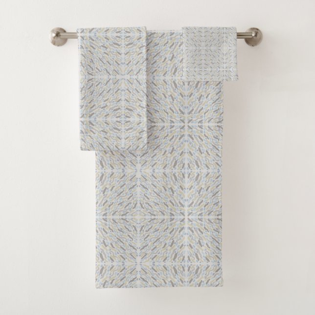 Southwestern Desert Colours Pattern Bath Towel Set (Insitu)