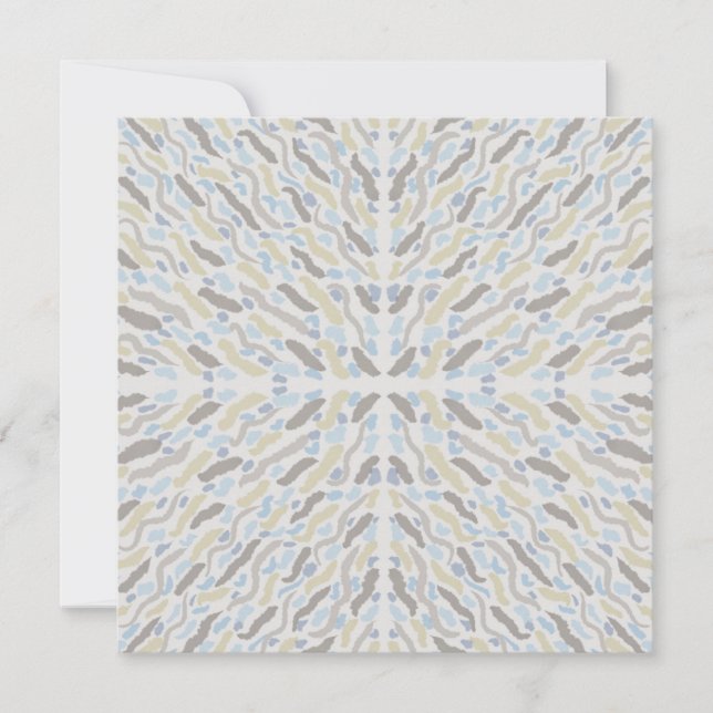 Southwestern Desert Colours Pattern Holiday Card (Front)