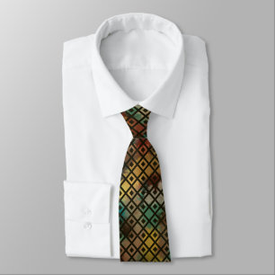 Southwestern Desert Diamondback Worms Design Art Tie