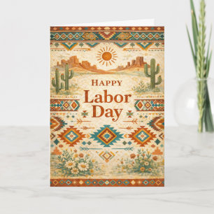 Southwestern Desert Happy Labor Day Card
