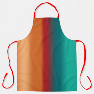 Southwestern Desert Rainbow Racing Stripes Apron