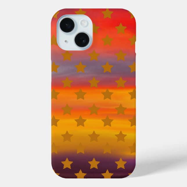 Southwestern Desert Stars And Stripes Abstract Art Case-Mate iPhone Case (Back)