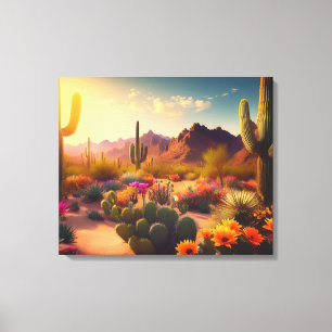 Southwestern Desert Stretched Canvas Print