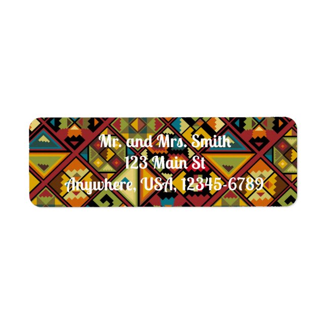 Southwestern Design return address label (Front)