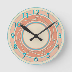 Southwestern Design Round Clock