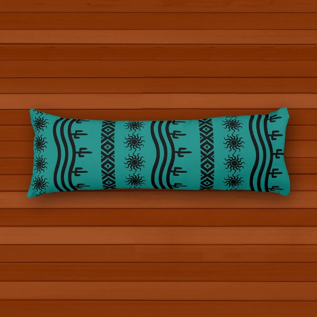 Southwestern Design Teal Pattern Body Pillow (Creator Uploaded)