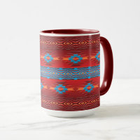 Southwestern ethnic geometric design mug