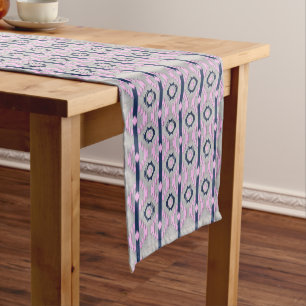 Southwestern ethnic geometric pattern short table runner