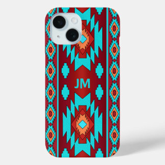Southwestern ethnic native pattern  iPhone 15 case