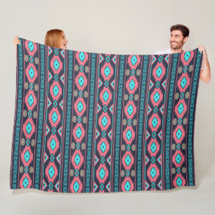 Southwestern ethnic tribal pattern. fleece blanket