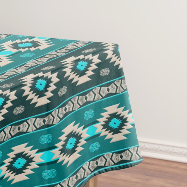 Southwestern ethnic tribal pattern. tablecloth (In Situ)