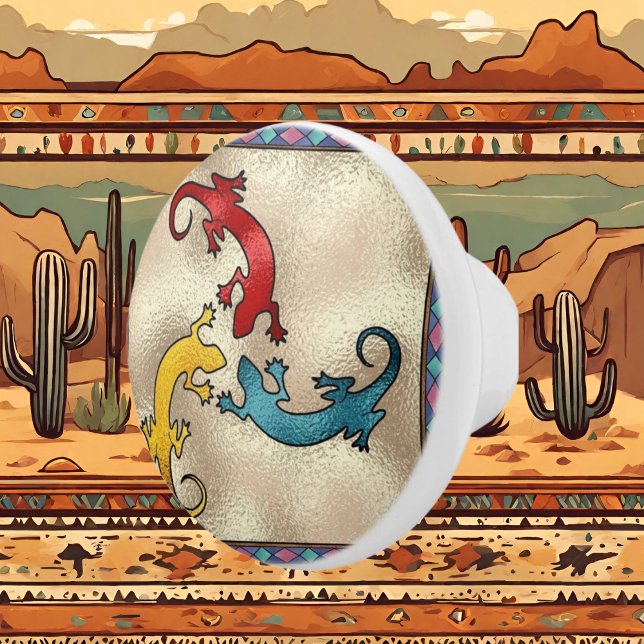 Southwestern Faux Stainted Verre bouton en céramiq (Créateur téléchargé)