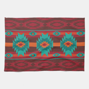 Southwestern geometric pattern. kitchen towel