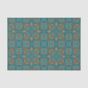 Southwestern Golden Sun Ray Colours Pattern Tissue Paper