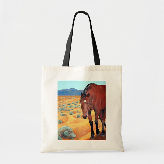 Southwestern Horse Tote Bag (Front)